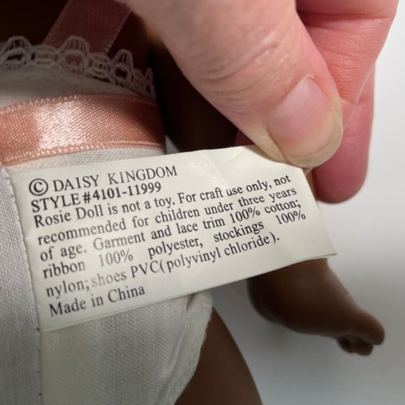 Daisy Kingdom 12" Vintage Dark Skinned Rosie Doll and Extra Outfit - Picture 9 of 9